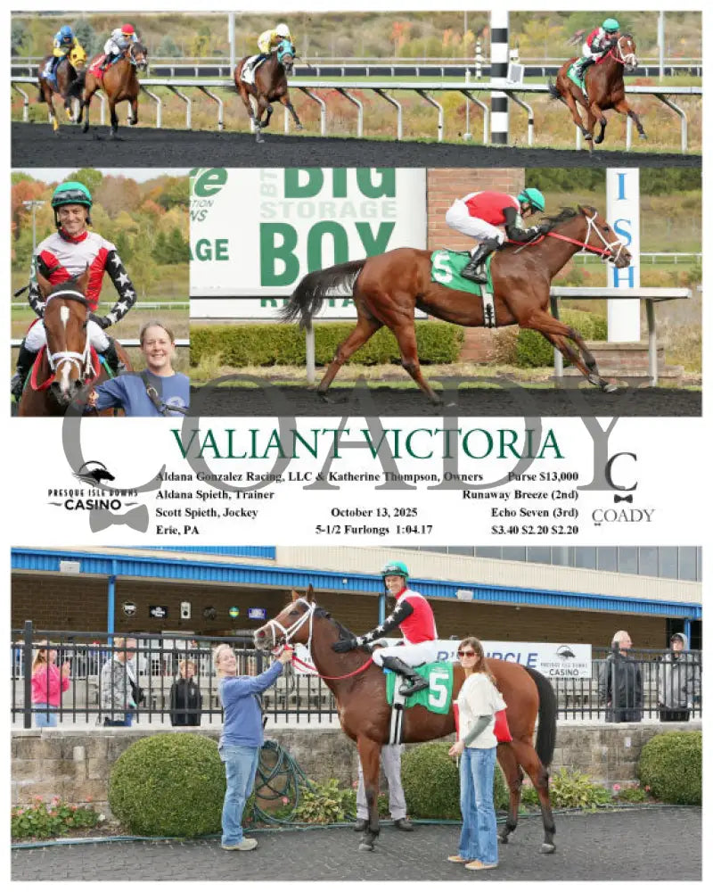 VALIANT VICTORIA - 10-13-25 - R01 - PID Presque Isle Downs