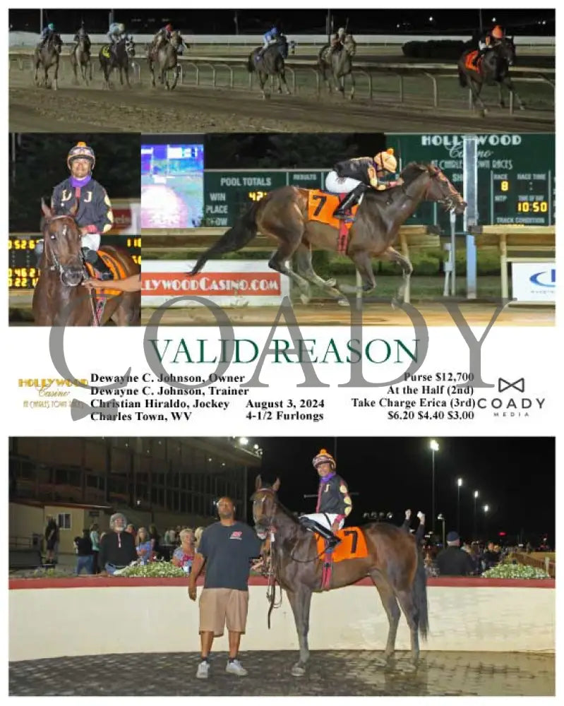 Valid Reason - 08-03-24 R08 Ct Hollywood Casino At Charles Town Races