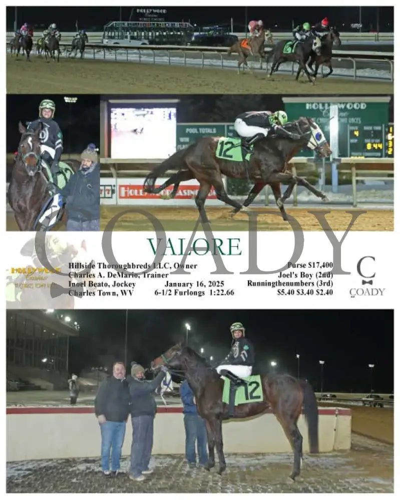 Valore - 01-16-25 R04 Ct Hollywood Casino At Charles Town Races