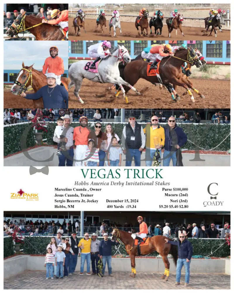 Vegas Trick - Hobbs America Derby Invitational Stakes 12-15-24 R10 Zia Zia Park