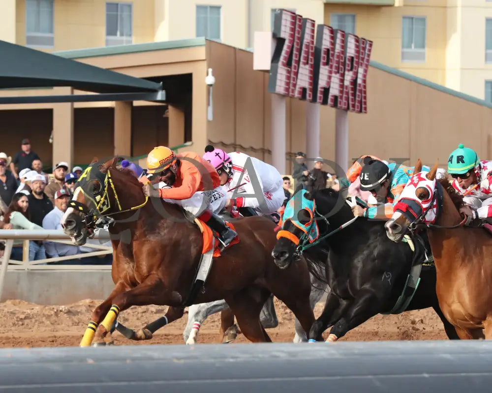 Vegas Trick - Hobbs America Derby Invitational Stakes 12-15-24 R10 Zia Park Inside Finish 2 (Copy)