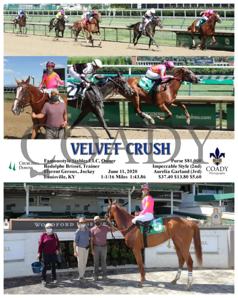 Velvet Crush - 06-11-20 R08 Cd Churchill Downs