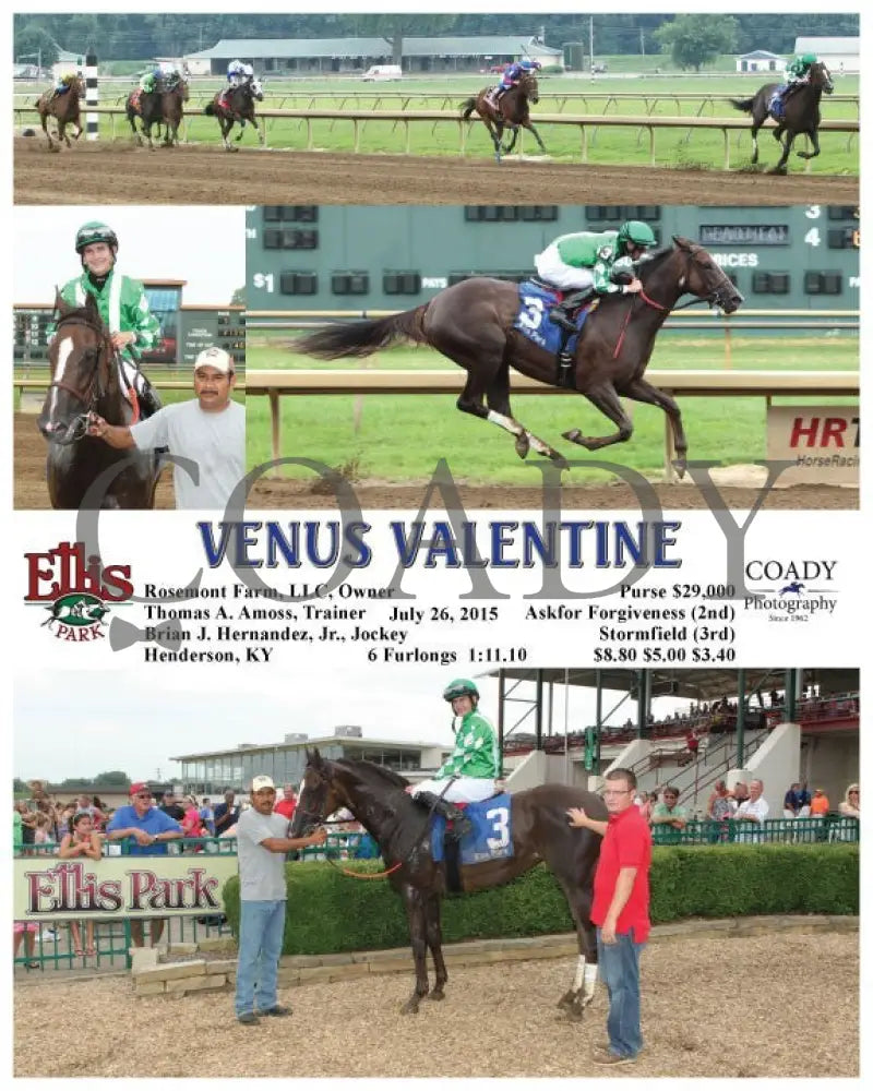 Venus Valentine - 072615 Race 05 Elp Ellis Park