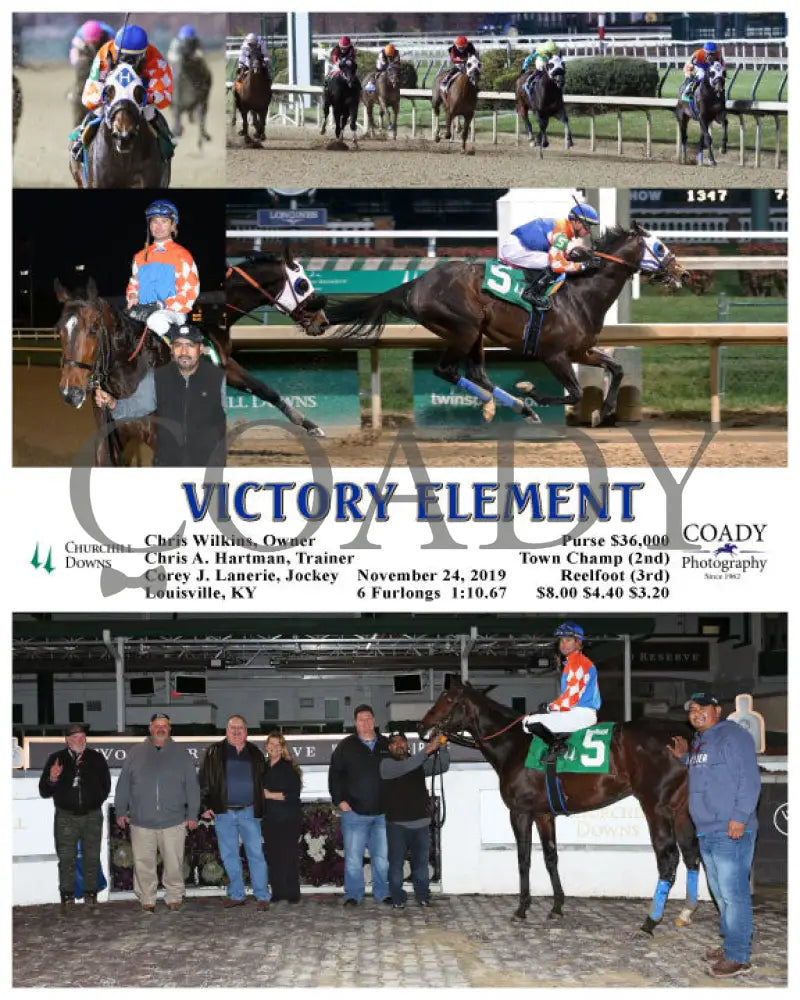Victory Element - 11-24-19 R10 Cd Churchill Downs