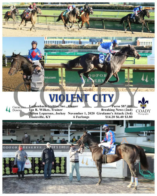 Violent City - 11-01-20 R08 Cd Churchill Downs
