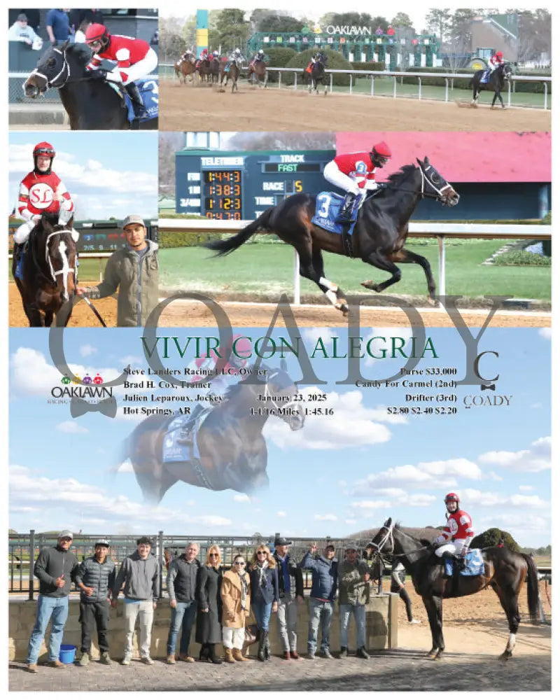 Vivir Con Alegria - 01-23-25 R05 Op Oaklawn Park