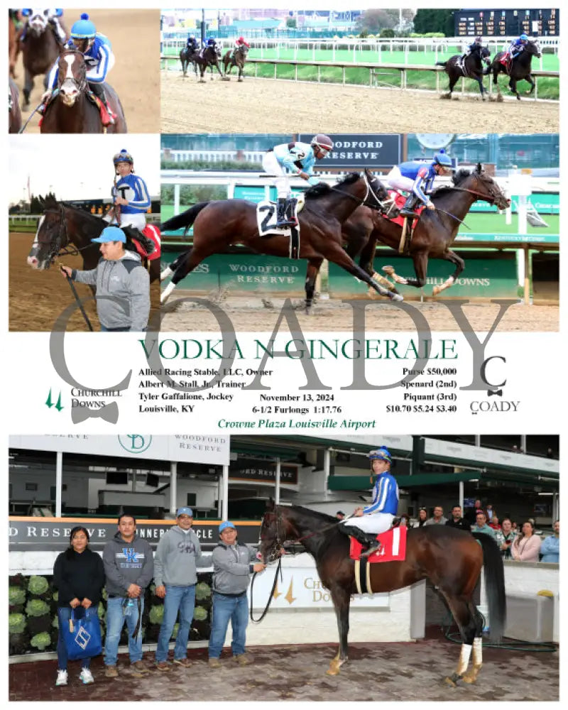 Vodka N Gingerale - 11-13-24 R05 Cd Churchill Downs