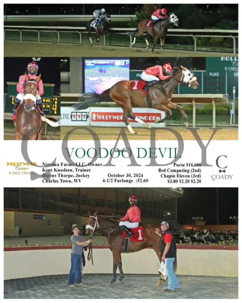 Voodoo Devil - 10-30-24 R03 Ct Hollywood Casino At Charles Town Races