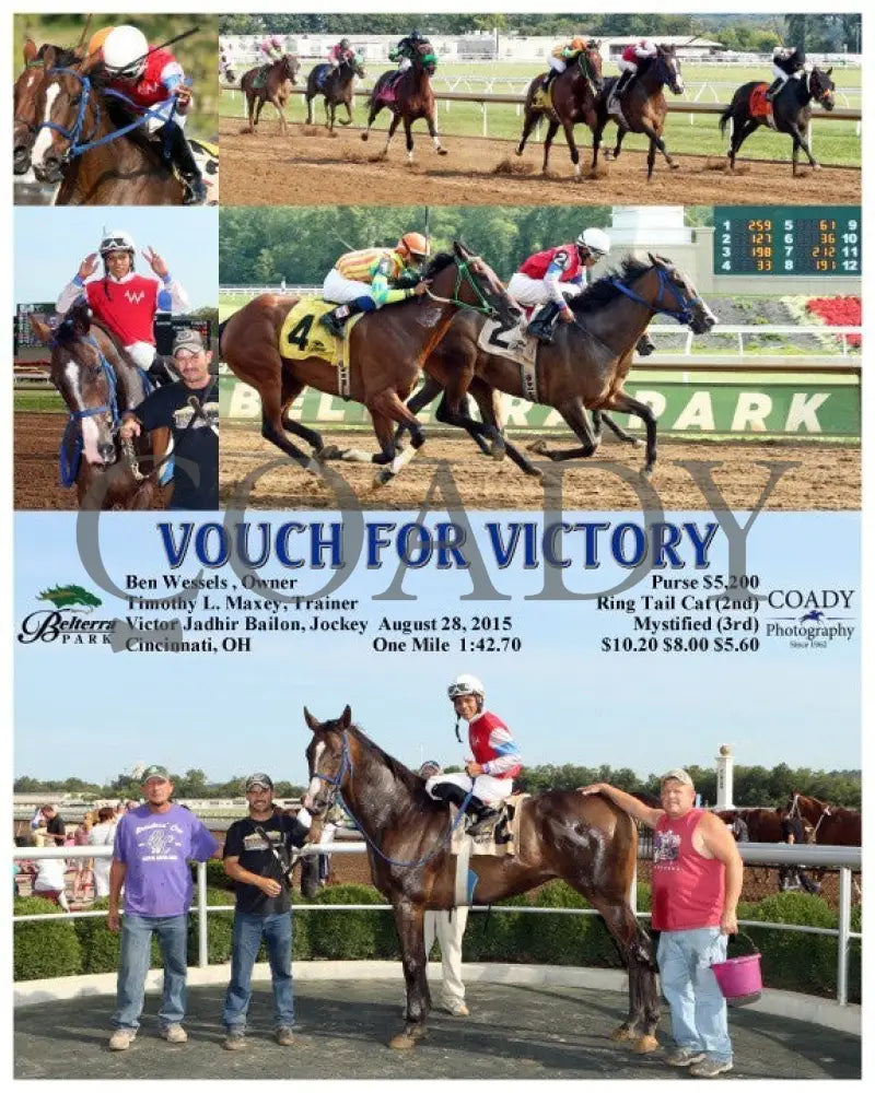 Vouch For Victory - 082815 Race 05 Btp Belterra Park