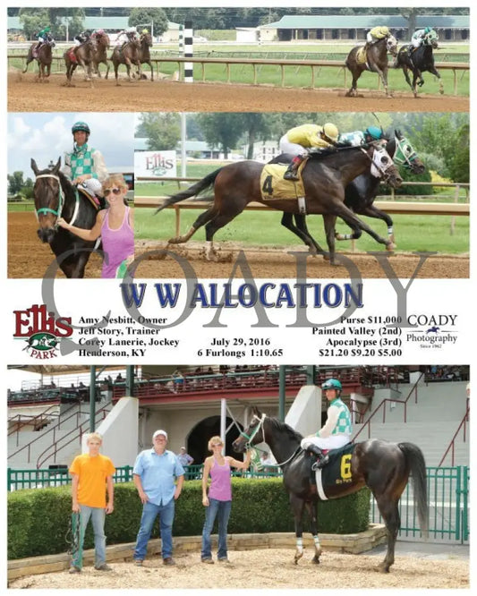 W Allocation - 072916 Race 02 Elp Ellis Park