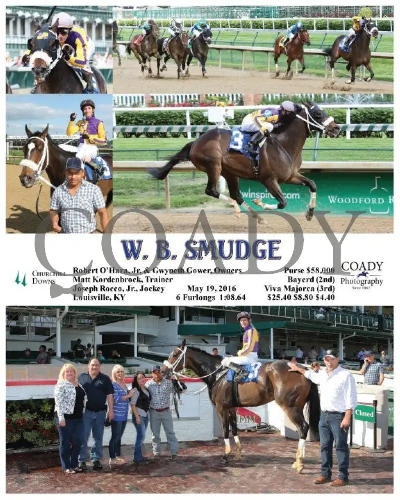 W. B. Smudge - 051916 Race 02 Cd Churchill Downs
