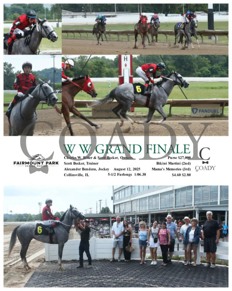W W GRAND FINALE - 08-12-25 - R02 - FP Fanduel Sportsbook Horse Racing