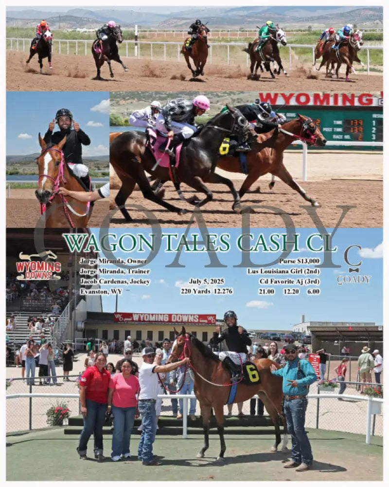 WAGON TALES CASH CL - 07-05-25 - R02 - WYO Wyoming Downs