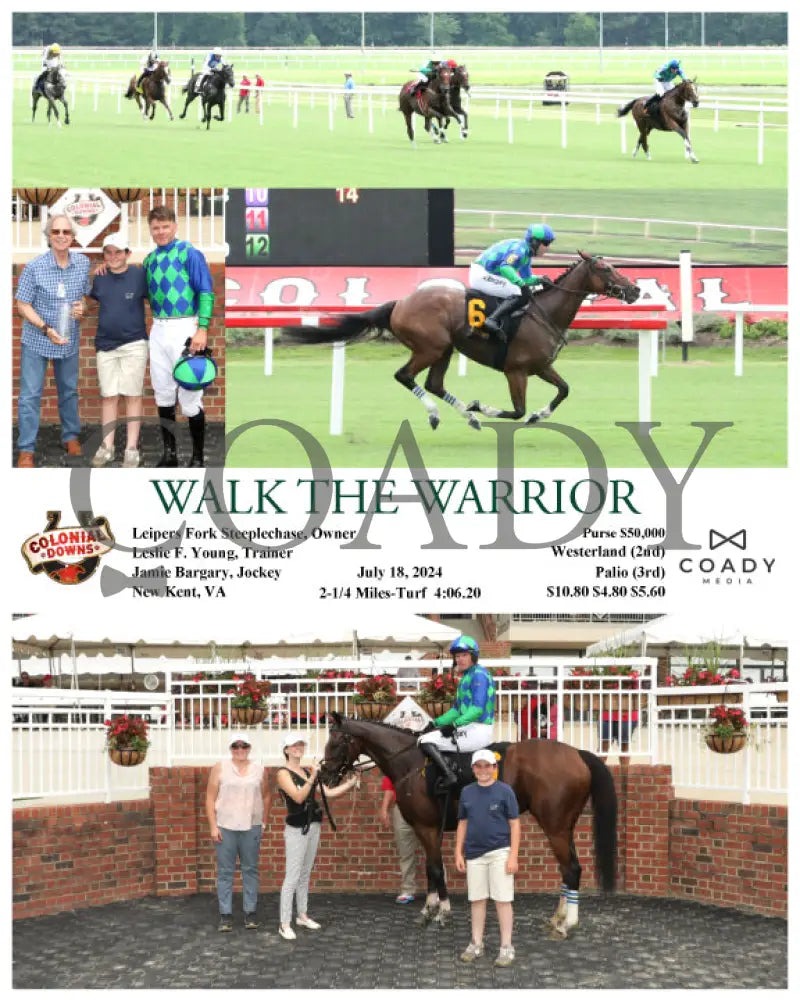 Walk The Warrior - 07-18-24 R01 Cnl Colonial Downs