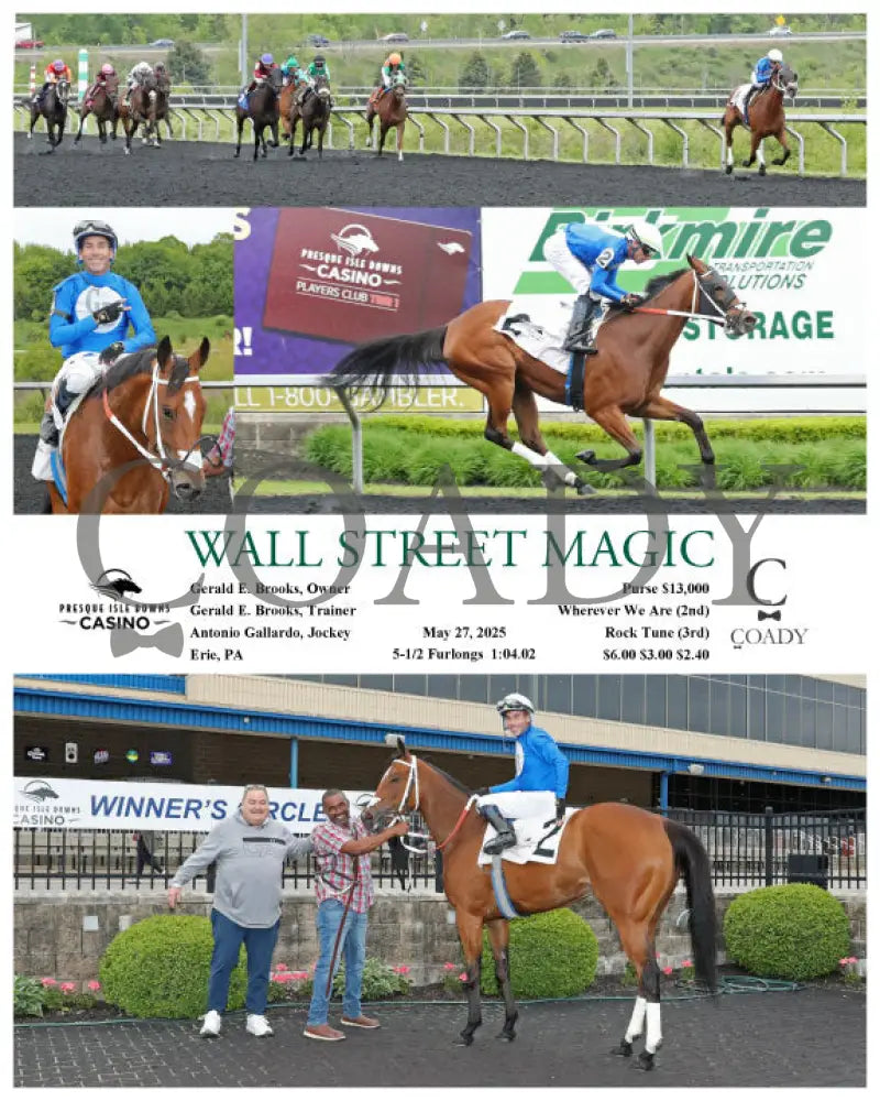WALL STREET MAGIC - 05-27-25 - R04 - PID Presque Isle Downs