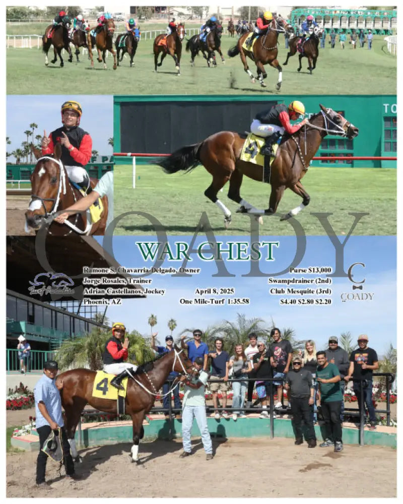 WAR CHEST - 04-08-25 - R06 - TUP Turf Paradise