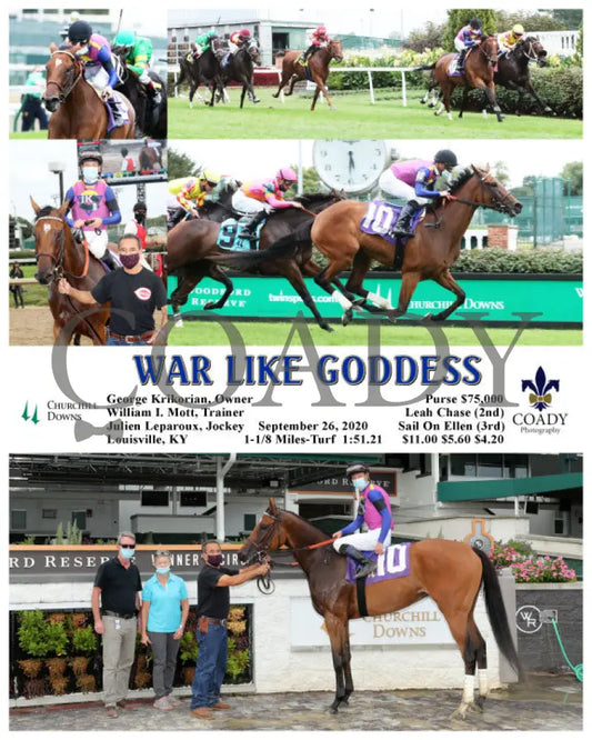 War Like Goddess - 09-26-20 R10 Cd Churchill Downs