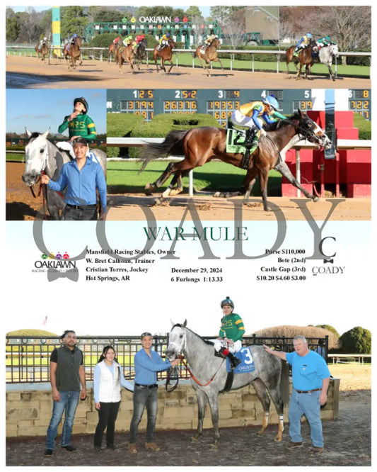War Mule - 12-29-24 R05 Op Oaklawn Park