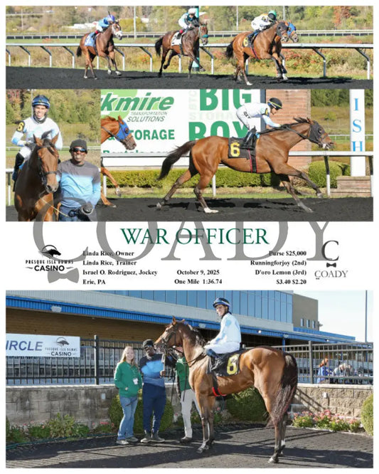 WAR OFFICER - 10-09-25 - R02 - PID Presque Isle Downs