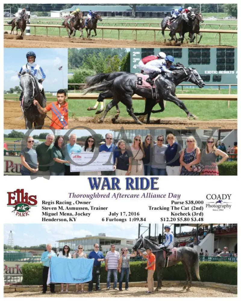 War Ride - 071716 Race 05 Elp Ellis Park