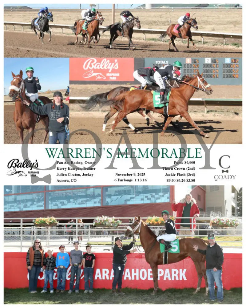 WARREN'S MEMORABLE - 11-09-25 - R04 - ARP - Coady Media - Kurtis Coady Photography