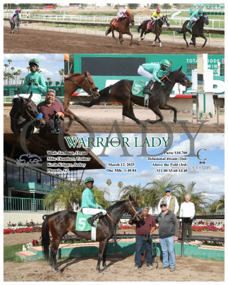 WARRIOR LADY - 03-12-25 - R05 - TUP Turf Paradise