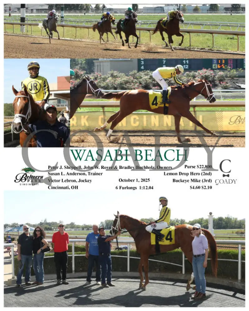 WASABI BEACH - 100125 - Race 01 - BTP Presque Isle Downs