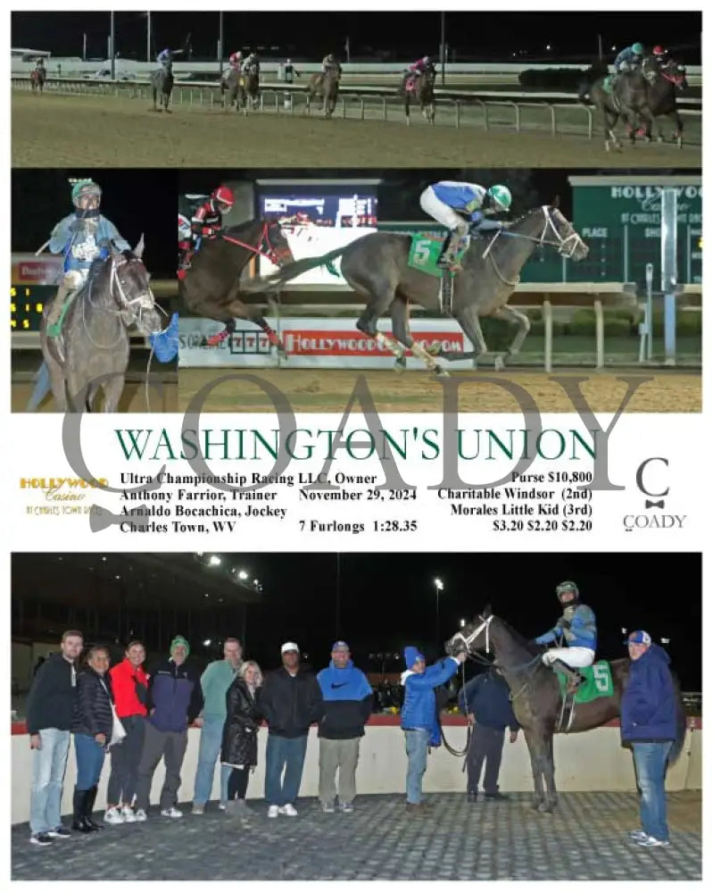 Washington’s Union - 11-29-24 R02 Ct Hollywood Casino At Charles Town Races