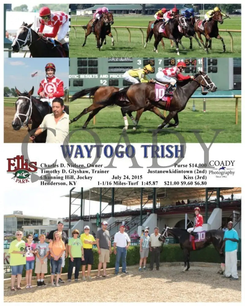 Waytogo Trish - 072415 Race 07 Elp Ellis Park