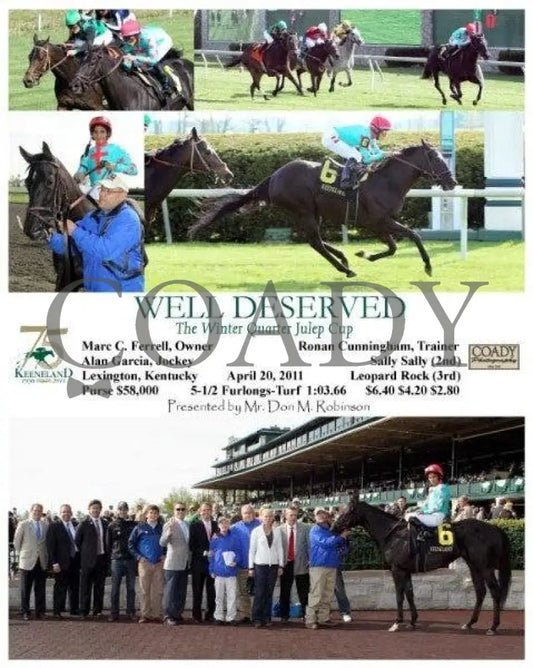 Well Deserved - 042011 Race 08 Keeneland