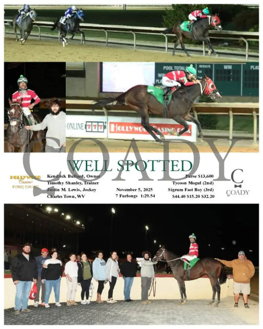 WELL SPOTTED - 11-05-25 - R02 - CT Hollywood Casino at Charles Town Races