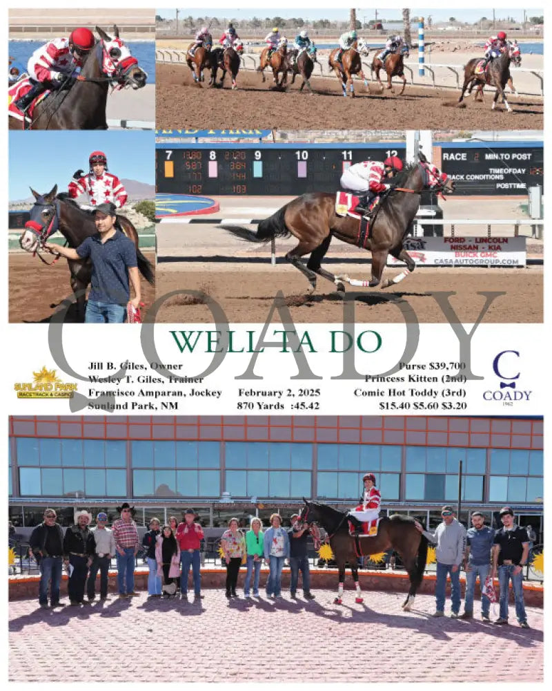 Well Ta Do - 02-02-25 R02 Sun Turfway Park
