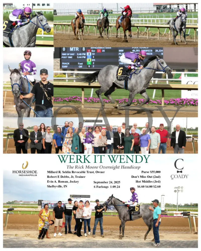 WERK IT WENDY - The Rick Moore Overnight Handicap - 09-24-25 - R08 - IND Indiana Grand