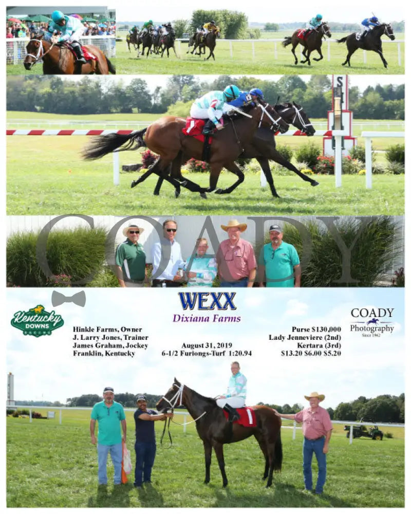 Wexx - Dixiana Farms 08-31-19 R06 Kd Kentucky Downs