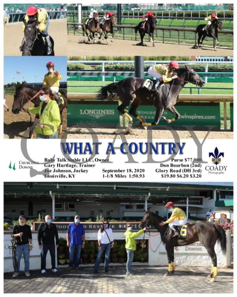 What A Country - 09-18-20 R09 Cd Churchill Downs