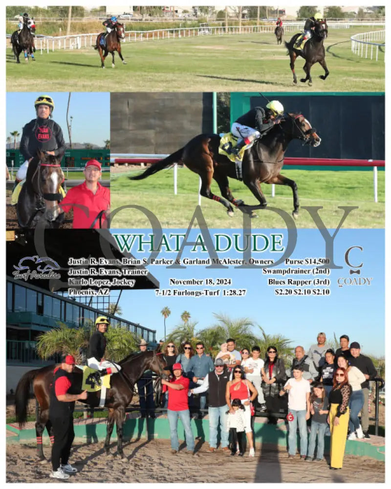 What A Dude - 11-18-24 R10 Tup Turf Paradise