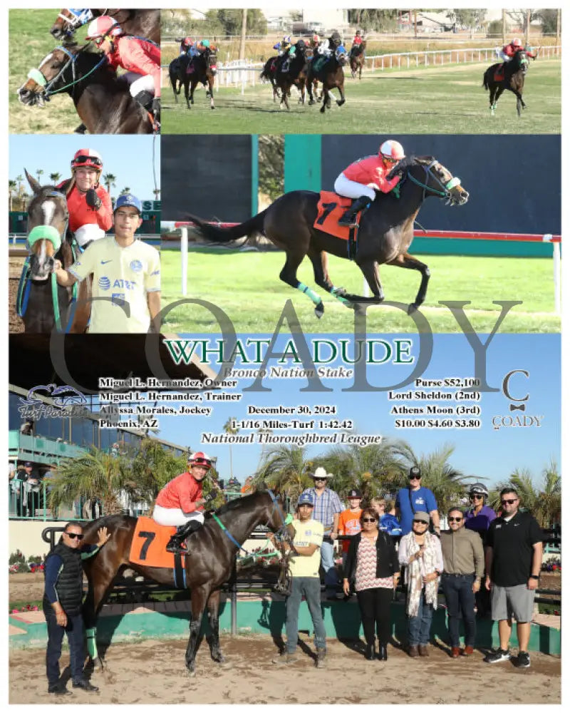 What A Dude - Bronco Nation Stake 12-30-24 R07 Tup Turf Paradise
