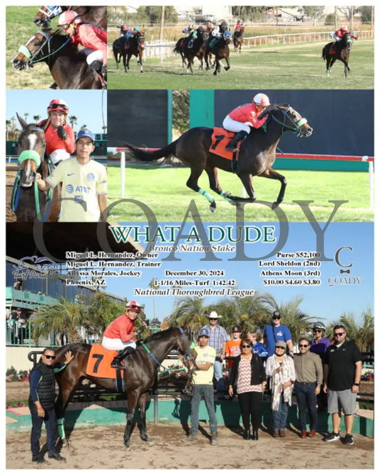 What A Dude - Bronco Nation Stake 12-30-24 R07 Tup Turf Paradise