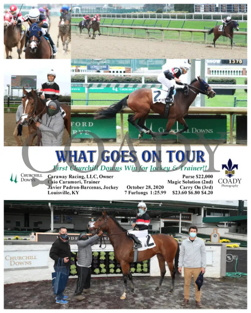 What Goes On Tour - First Churchill Downs Win For Jockey & Trainer!! 10-28-20 R05 Cd