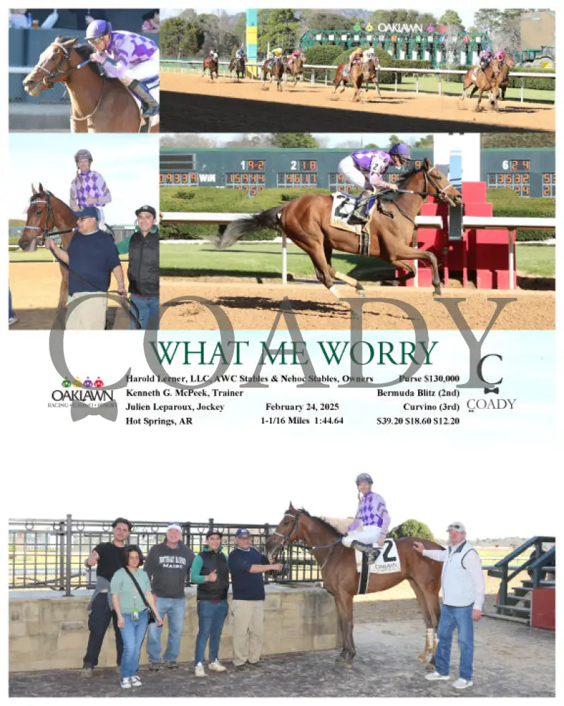 WHAT ME WORRY - 02-24-25 - R06 - OP Oaklawn Park