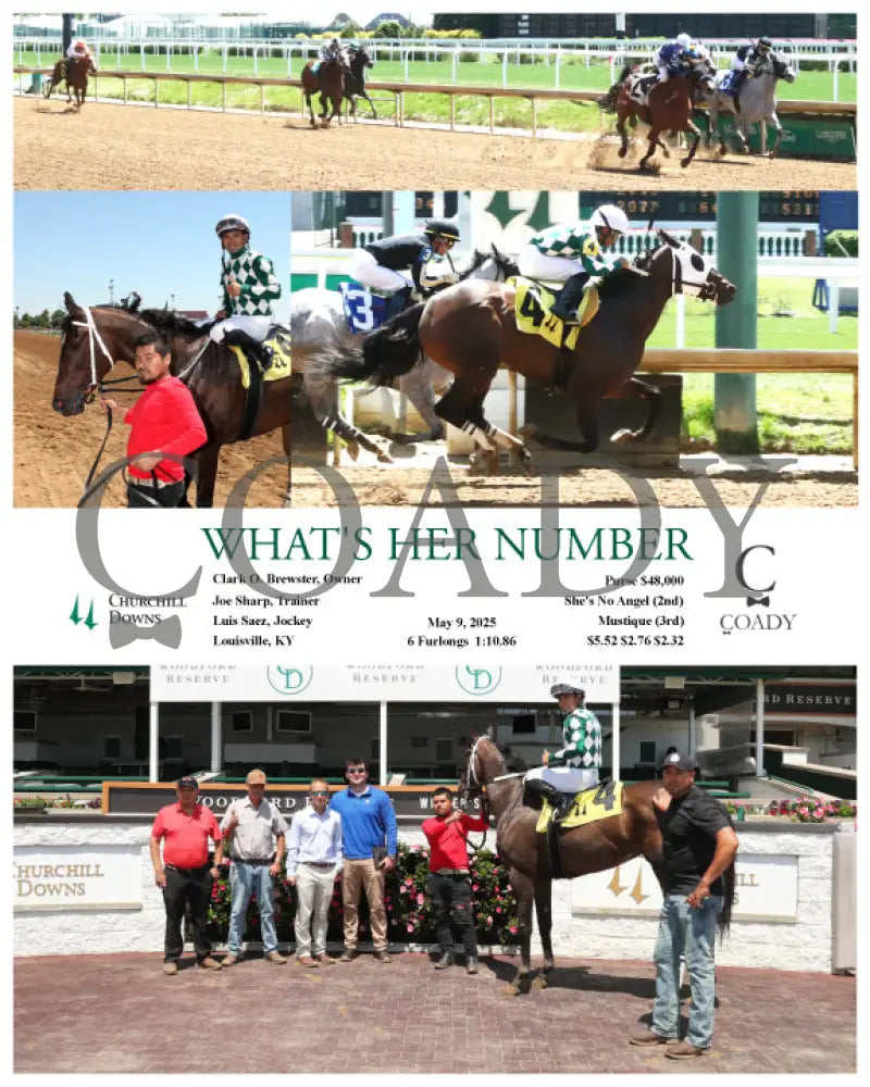 WHAT’S HER NUMBER - 05-09-25 - R01 - CD Churchill Downs