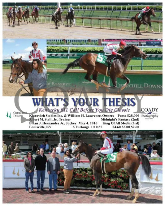 What’s Your Thesis - 050416 Race 06 Cd Churchill Downs