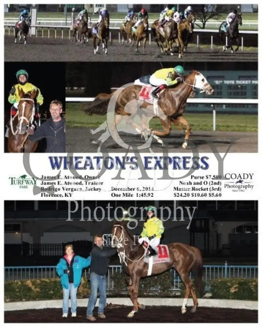 Wheaton’s Express - 120614 Race 01 Tp Turfway Park