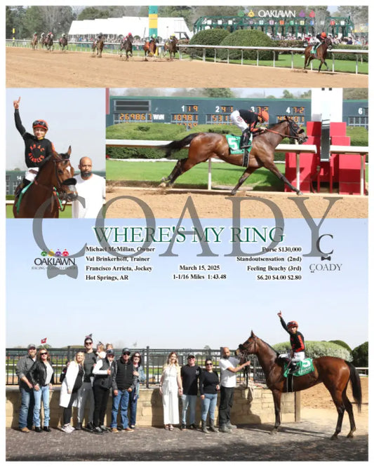 WHERE’S MY RING - 03-15-25 - R07 - OP Oaklawn Park