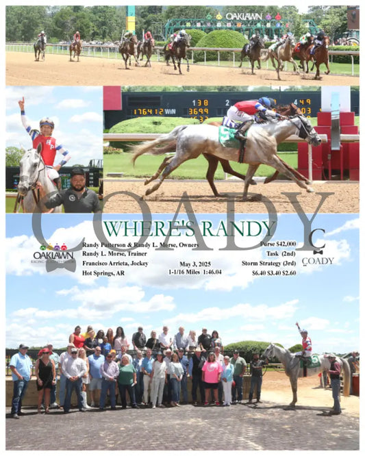 WHERE’S RANDY - 05-03-25 - R02 - OP Oaklawn Park
