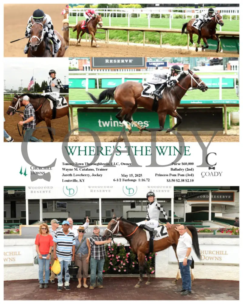 WHERE’S THE WINE - 05-15-25 - R01 - CD Churchill Downs