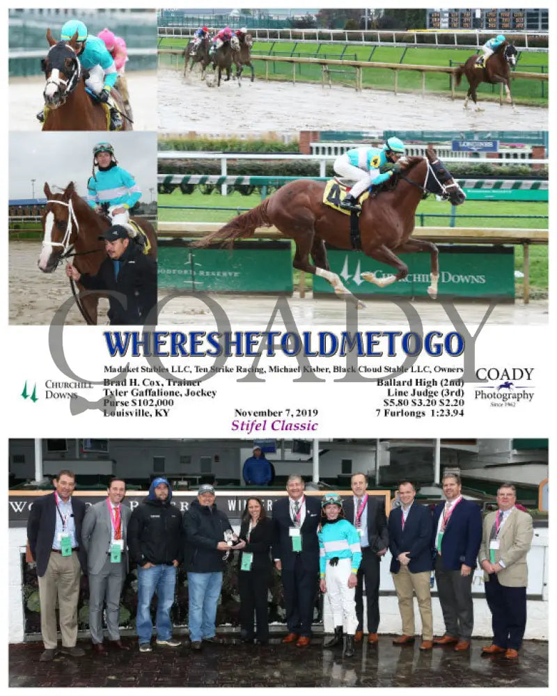 Whereshetoldmetogo - 11-07-19 R02 Cd Group Churchill Downs