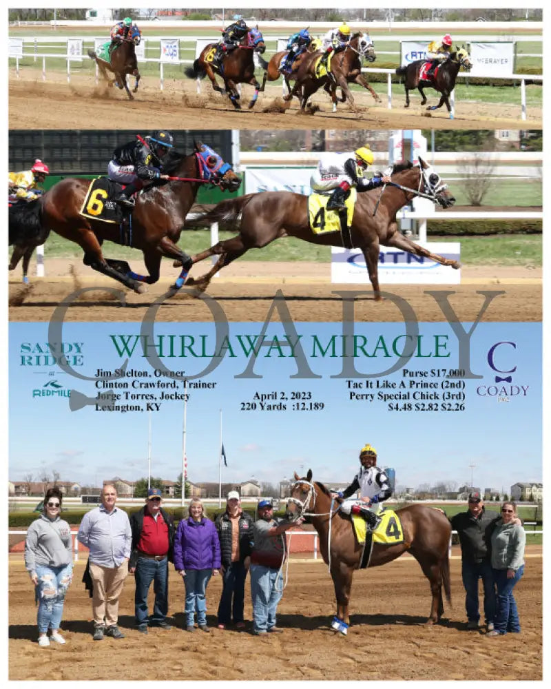 Whirlaway Miracle - 04-02-23 R 01 Srm Photograph