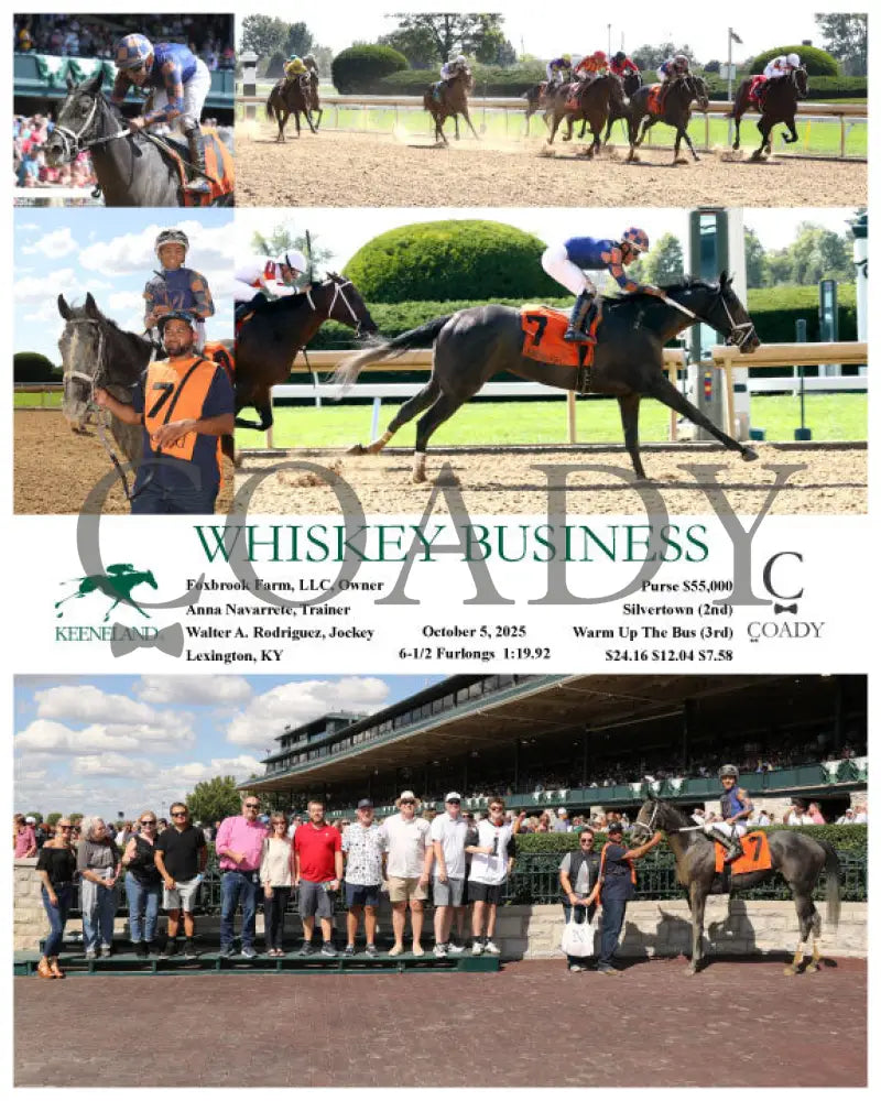 WHISKEY BUSINESS - 100525 - Race 02 - KEE Keeneland