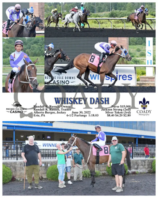 Whiskey Dash - 06-30-22 R08 Pid Presque Isle Downs